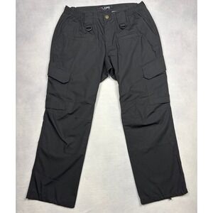 LAPG Women Black Rip-Stop Tactical Cargo Pants PT-WB1003 Size 12 Short Pocket